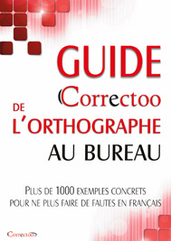 Guide Correctoo de l’orthographe au bureau